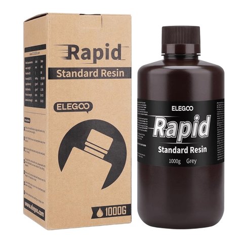 Фотополимерная смола для 3D-принтера ELEGOO Rapid Standard Resin Grey, 1 кг Превью 3