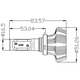 Car LED Headlamp Kit UP-7HL-H10W-4000Lm (H10, 4000 lm, cold white) Preview 4