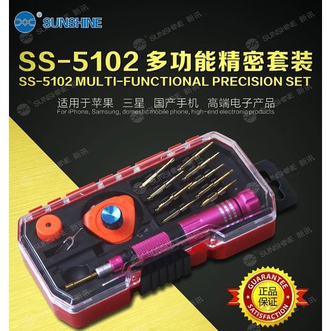 Набор инструментов для разборки мобильных устройств Sunshine SS-5102, 16 in 1 Превью 2