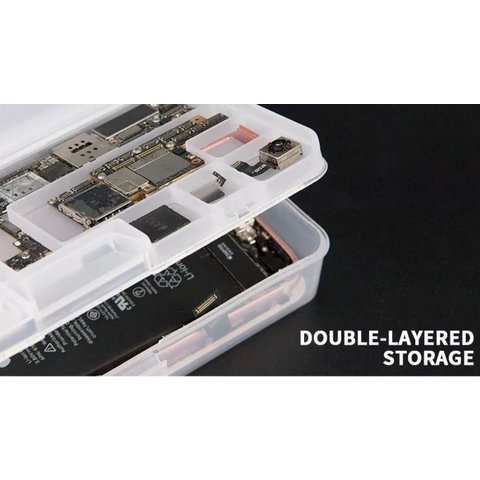 Caja para componentes Sunshine SS-001A, para guardar smartphone durante reparación, 184x96x35mm Vista previa  3
