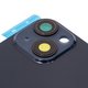 Housing Back Cover compatible with iPhone 14, (black, with camera lens, Original (PRC), Midnight, small hole) Preview 1