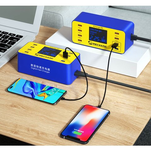 Mains Charger Mechanic iCharge 8S, (40 W, Quick Charge, Power Delivery (PD), 8 ports) Preview 1