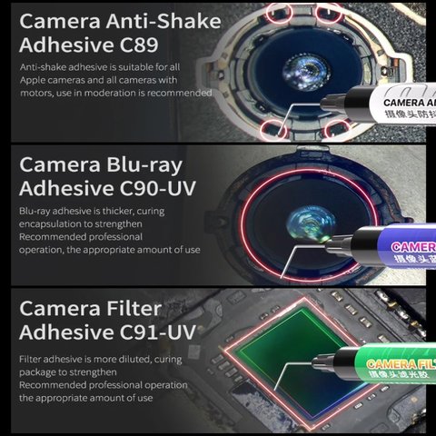Adhesivo Mechanic C90-UV, para reparación de cámara, 3 g, blue light Vista previa  3