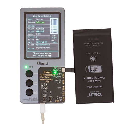 Batería Deji puede usarse con Apple iPhone 14 Plus, Li-ion, 3.86 V, 4810 mAh, mayor capacidad, sin mensaje de error, decode battery Vista previa  1