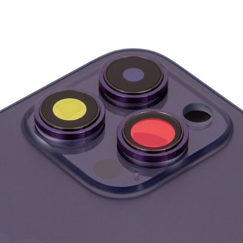 Carcasa puede usarse con iPhone 14 Pro, morado, con botones laterales,  con sujetador de tarjeta SIM, Original (PRC), EU Version, deep purple Vista previa  1