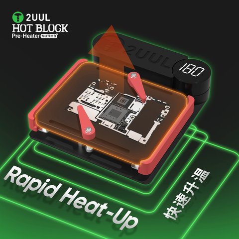 Plataforma de precalentamiento 2UUL PH11, 0-245°С, 240W Vista previa  3