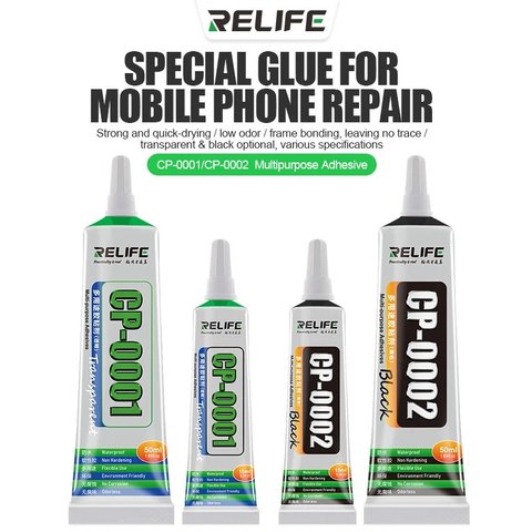 Adhesivos sellador RELIFE CP-0001, para pegar tapas traseras, para marcos de pantalla, 50 ml, transparente Vista previa  4