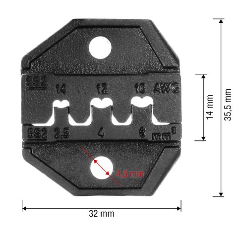 Матриця для кримпера Pro'sKit CP-5S2D Прев'ю 1