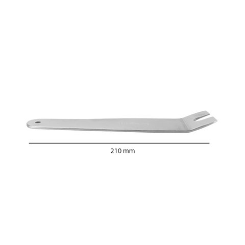 Инструмент для снятия обшивки с узкой изогнутой "U" вилкой (сталь, 210×40 мм) Превью 1