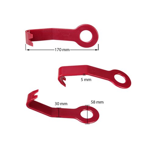 Інструмент для знімання обшивки з вигнутою лопаткою і круглою ручкою (поліуретан, 170×58 мм) Прев'ю 1