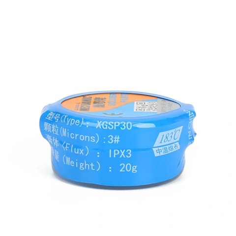 BGA паста Mechanic XGSP30, Sn 63%, Pb 37%, 183 °C, 20 г Превью 1