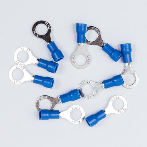 Наконечник RV 1.25-6, 6 мм, кільцевий, ізольований, синій, 10 шт., 0,5-1,5 мм² Прев'ю 1