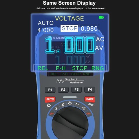 Мультиметр Sunshine DT-24 Pro, цифровий, з осцилографом Прев'ю 6