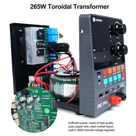 Лабораторний блок живлення Sunshine P2 Pro, Чотириканальний, трансформаторний, до 30 В, до 5 А, світлодіодні індикатори, 330 Вт Прев'ю 2