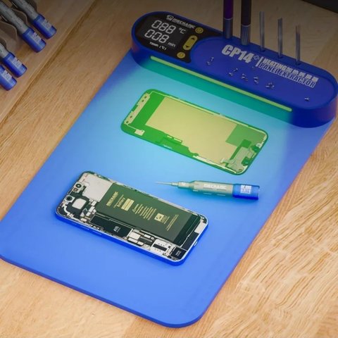 Нагревательный коврик для разборки (cепаратор) Mechanic CP14+, 350x225 мм, с подсветкой, 50-120°C Превью 1