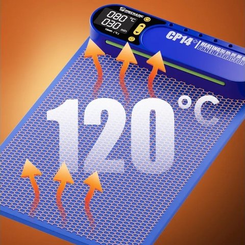 Нагревательный коврик для разборки (cепаратор) Mechanic CP14+, 350x225 мм, с подсветкой, 50-120°C Превью 4