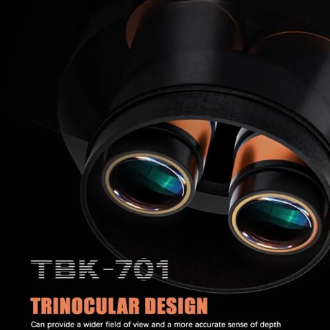 Мікроскоп TBK 701, тринокулярний, 7-50X Прев'ю 2
