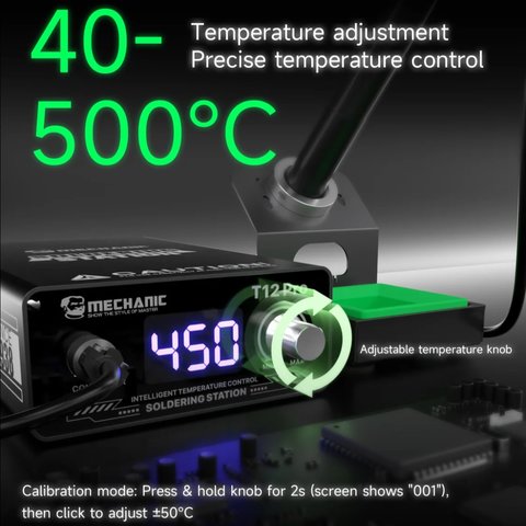 Паяльная станция Mechanic T12 Pro, цифровая, 75 Вт Превью 4
