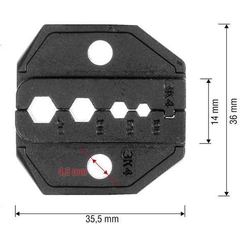 Матрица для кримпера Pro'sKit CP-336DK4 - Просмотр 2